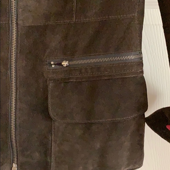 VINTAGE John Carlisle Brown Suede Blazer size XS - Picture 7 of 11